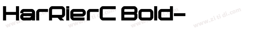 HarRierC Bold字体转换